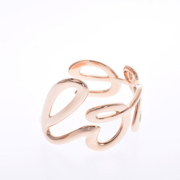 [Summer Selection] Ginzo used TIFFANY & CO. [Tiffany] Love Cuff Bangle Bracelet/K18PG Ladies