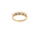 POLA Pola Sapphire 0.82ct Diamond 0.28ct No. 14 Ladies K18YG Ring / Ring A Rank Used Ginzo