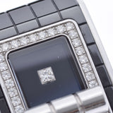 CHANEL Chanel Cord Coco 1P Diamond/Bezel Diamond H5148 Ladies SS/Ceramic Watch Quartz Black Dial A Rank Used Ginzo