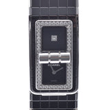 CHANEL Chanel Cord Coco 1P Diamond/Bezel Diamond H5148 Ladies SS/Ceramic Watch Quartz Black Dial A Rank Used Ginzo