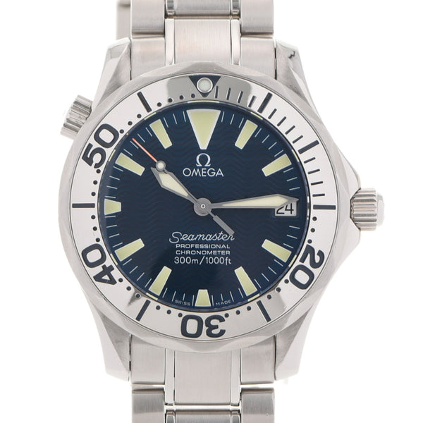 Omega Omega Sea Master Professional 300 2253.80男士ss观看自动蓝色表盘二手Ginzo