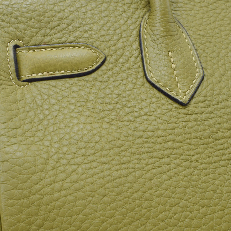 HERMES エルメス バーキン 30 アニスグリーン パラジウム金具 □J刻印(2006年頃) レディース トリヨンクレマンス ハンドバッグ ABランク 中古 銀蔵