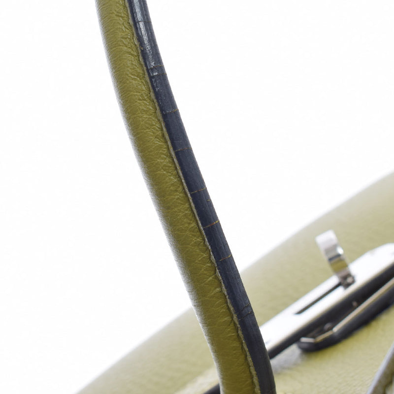 HERMES エルメス バーキン 30 アニスグリーン パラジウム金具 □J刻印(2006年頃) レディース トリヨンクレマンス ハンドバッグ ABランク 中古 銀蔵