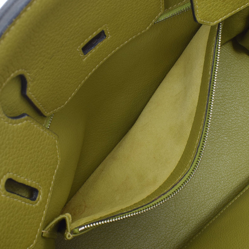 HERMES エルメス バーキン 30 アニスグリーン パラジウム金具 □J刻印(2006年頃) レディース トリヨンクレマンス ハンドバッグ ABランク 中古 銀蔵