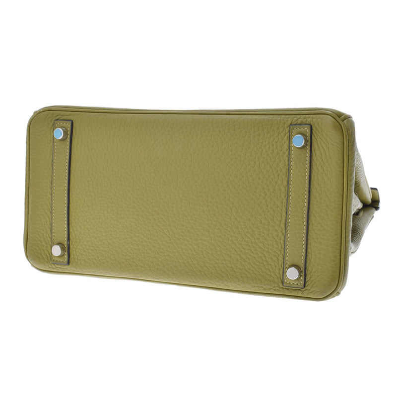 HERMES エルメス バーキン 30 アニスグリーン パラジウム金具 □J刻印(2006年頃) レディース トリヨンクレマンス ハンドバッグ ABランク 中古 銀蔵