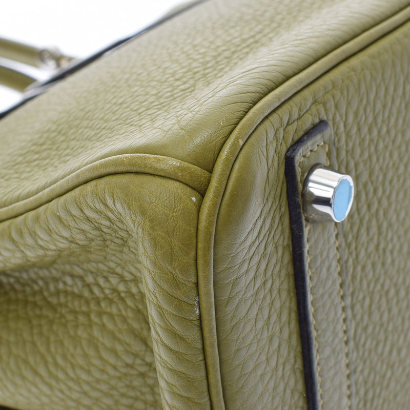 HERMES エルメス バーキン 30 アニスグリーン パラジウム金具 □J刻印(2006年頃) レディース トリヨンクレマンス ハンドバッグ ABランク 中古 銀蔵