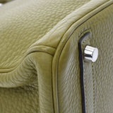 HERMES エルメス バーキン 30 アニスグリーン パラジウム金具 □J刻印(2006年頃) レディース トリヨンクレマンス ハンドバッグ ABランク 中古 銀蔵