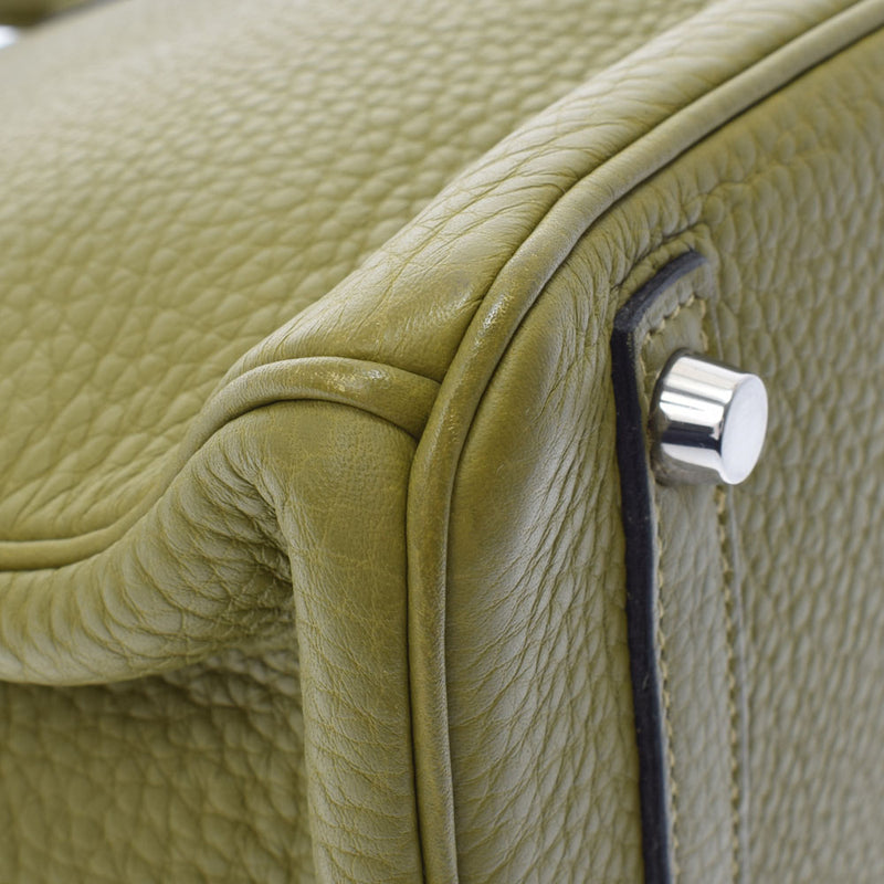 HERMES エルメス バーキン 30 アニスグリーン パラジウム金具 □J刻印(2006年頃) レディース トリヨンクレマンス ハンドバッグ ABランク 中古 銀蔵
