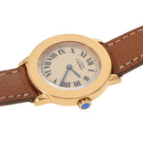 Cartier Cartier Mastronde W1008743 Ladies GP/Leather Watch Quartz Cream Dial AB Rank Used Ginzo