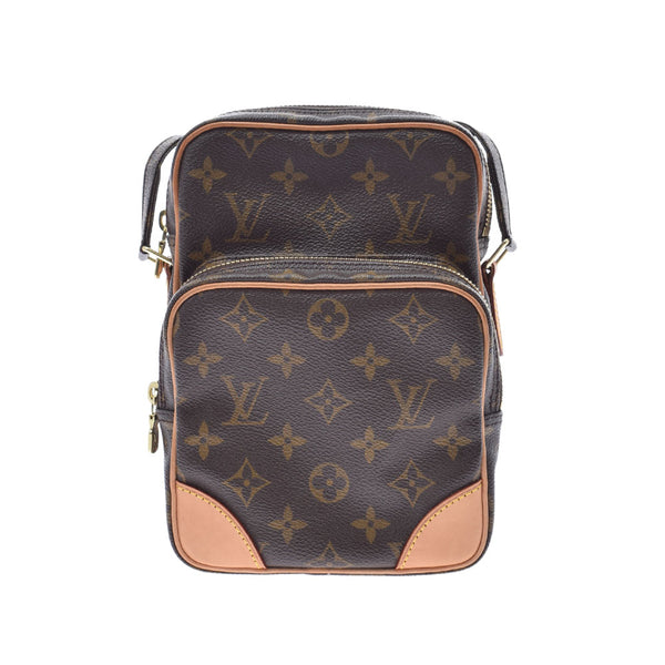 LOUIS VUITTON ルイヴィトン モノグラム アマゾン ブラウン M45236 レディース モノグラムキャンバス レザー ショルダーバッグ Aランク 中古 銀蔵