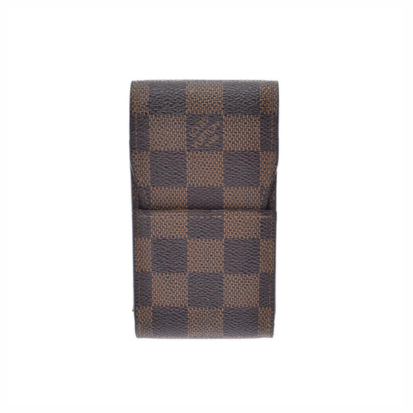 LOUIS VUITTON Louis Vuitton Damier Sigarette Case Brown N63024 Ladies Dami Cambus Brand Accessories B Rank Used Ginzo