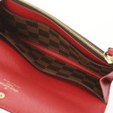 LOUIS VUITTON Louis Vuitton Monogram Portofoy Yumily Rouge N63544 Ladies Monogram Canvas Wallet A Rank used Ginzo