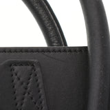 CELINE セリーヌ ラゲージ マイクロショッパー 黒/青/茶 シルバー金具 レディース  カーフ ハンドバッグ ABランク 中古 銀蔵