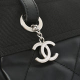 CHANEL Chanel Paris Beerlit Tote PM Black Ladies Canvas/Leather Tote Bag AB Rank used Ginzo