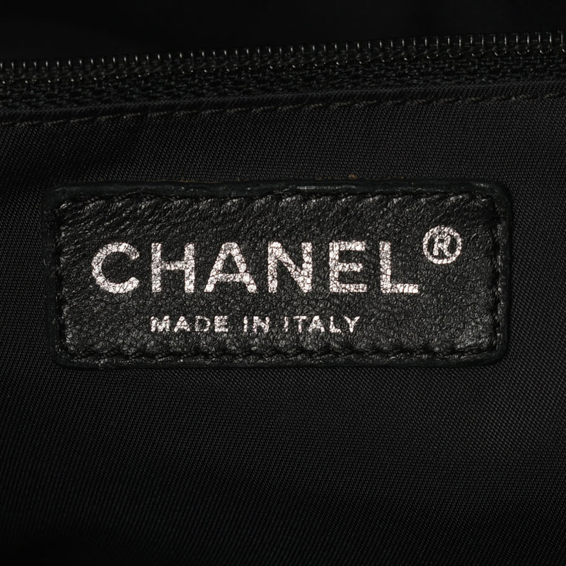 CHANEL シャネル パリビアリッツ トートPM 黒 レディース キャンバス/レザー トートバッグ ABランク 中古 銀蔵