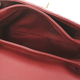 香奈儿香奈儿Matrasse连锁肩noupher葡萄酒红金色金色金色括号女士拉姆皮肤肩袋rank二手ginzo