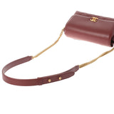 香奈儿香奈儿Matrasse连锁肩noupher葡萄酒红金色金色金色括号女士拉姆皮肤肩袋rank二手ginzo