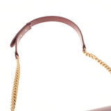 香奈儿香奈儿Matrasse连锁肩noupher葡萄酒红金色金色金色括号女士拉姆皮肤肩袋rank二手ginzo