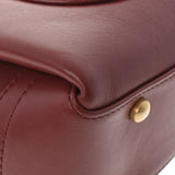 香奈儿香奈儿Matrasse连锁肩noupher葡萄酒红金色金色金色括号女士拉姆皮肤肩袋rank二手ginzo