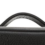 香奈儿香奈儿洗手盆袋黑色金色支架女士鱼子酱皮肤手提包AB级使用Ginzo