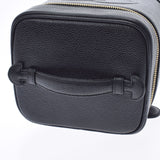 香奈儿香奈儿（Chanel Chanel）垂直洗手盆袋黑色金色支架女士卡维亚斯金（Caviaskin）手提包用ginzo等级