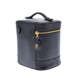 香奈儿香奈儿Pico角色垂直洗手盆黑金支架女士小牛手提包AB级使用Ginzo