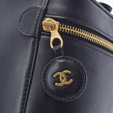 香奈儿香奈儿Pico角色垂直洗手盆黑金支架女士小牛手提包AB级使用Ginzo