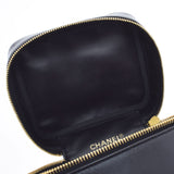 香奈儿香奈儿Pico角色垂直洗手盆黑金支架女士小牛手提包AB级使用Ginzo