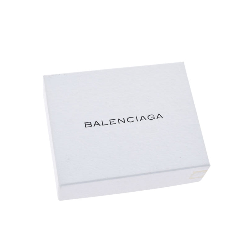 Balenciaga Balenciaga经典迷你钱包黑金支架女士皮革乳白色钱包未使用的金佐