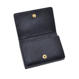 BALENCIAGA Balenciaga Classic Mini Wallet Black Gold Bracket Ladies Leather Milky Wallet Unused Ginzo