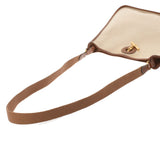 HERMES エルメス ヴェスパPM アイボリー系/茶  ゴールド金具 □A刻印(1997年頃) ユニセックス トワルアッシュ ショルダーバッグ Bランク 中古 銀蔵