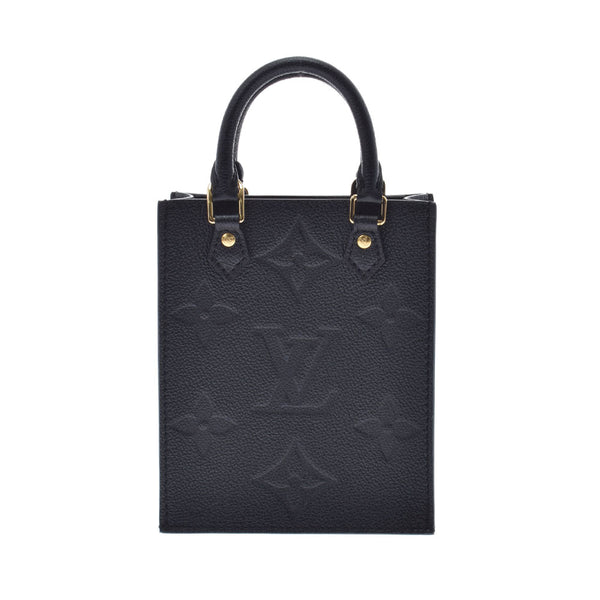 LOUIS VUITTON Louis Vuitton Monogram Amplant Petit Sack Plastic 2WAY Bag Black Gold Bracket M80478 Ladies Monogram Amplant Handbag New Delivery Ginzo