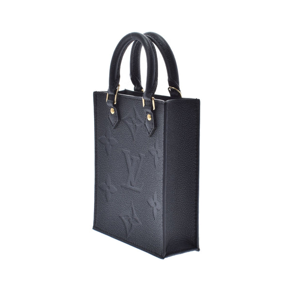 LOUIS VUITTON Louis Vuitton Monogram Amplant Petit Sack Plastic 2WAY Bag Black Gold Bracket M80478 Ladies Monogram Amplant Handbag New Delivery Ginzo