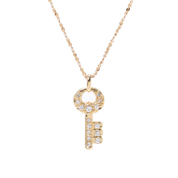 Christian DIOR Christian Dior Keimochi Diamond 0.38ct Gold Ladies K18YG Necklace A Rank used Ginzo
