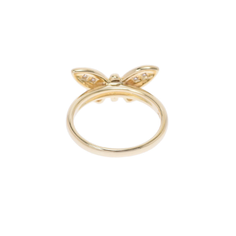 Christian Dior Christian Dior Butterfly Motif Diamond 0.12ct 11 Ladies K18YG Ring / Ring A Rank Used Ginzo