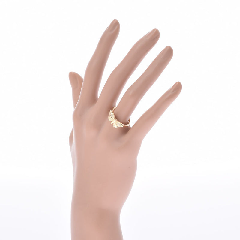 克里斯蒂安·迪奥（Christian dior Christian Dior）蝴蝶图案钻石0.12ct 11女士K18YG戒指 /戒指