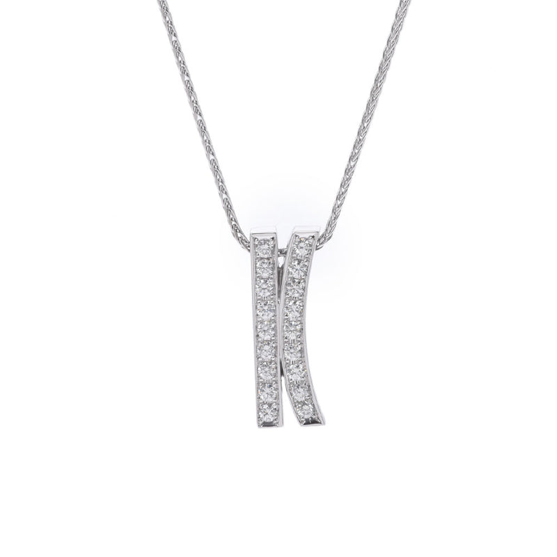 NINA RICCI Ninarich Diamond 0.36ct Ladies K18WG Necklace A Rank used Ginzo