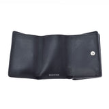 BALENCIAGA Balenciaga Ebriday Mini Wallet Black/Red Ladies Calf Trid Fold Wallet New Used Ginzo