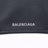 Balenciaga Balenciaga Ebriday迷你钱包黑色/红色女士小牛Trid Fold钱包新二手Ginzo
