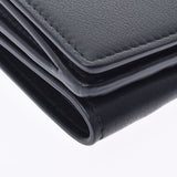 BALENCIAGA Balenciaga Ebriday Mini Wallet Black/Red Ladies Calf Trid Fold Wallet New Used Ginzo