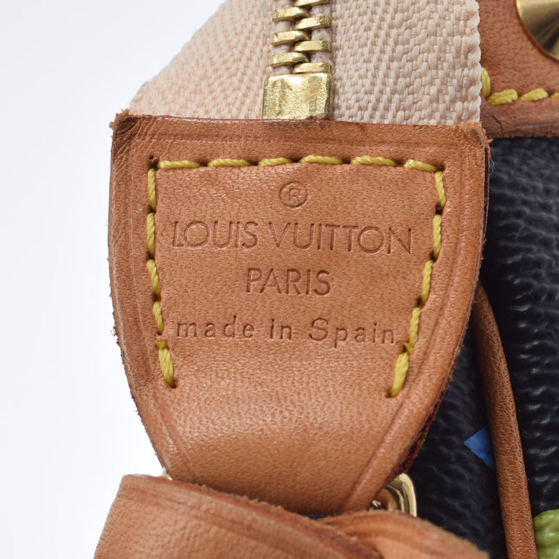 LOUIS VUITTON Louis Vuitton Multicolor Pochette Access One Black M92648 Ladies Monogram Multicolor Accessories Pouch B Rank Used Ginzo