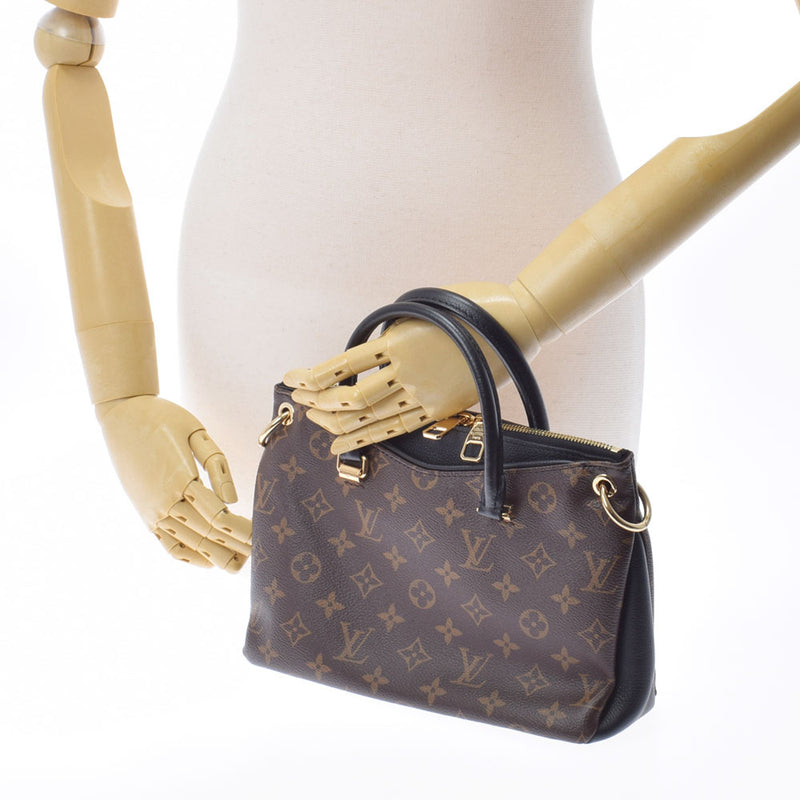 LOUIS VUITTON Louis Vuitton Monogram Palas BB Noir M42960 Ladies Monogram Canvas Handbag A Rank used Ginzo