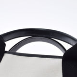 BALENCIAGA Balenciaga Navy Bass XS White/Black 390346 Unisex Canvas Handbag Unused Ginzo