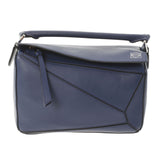 LOEWE Loewe Puzzle Bag Mini Blue Ladies Calf 2WAY Bag A Rank used Ginzo