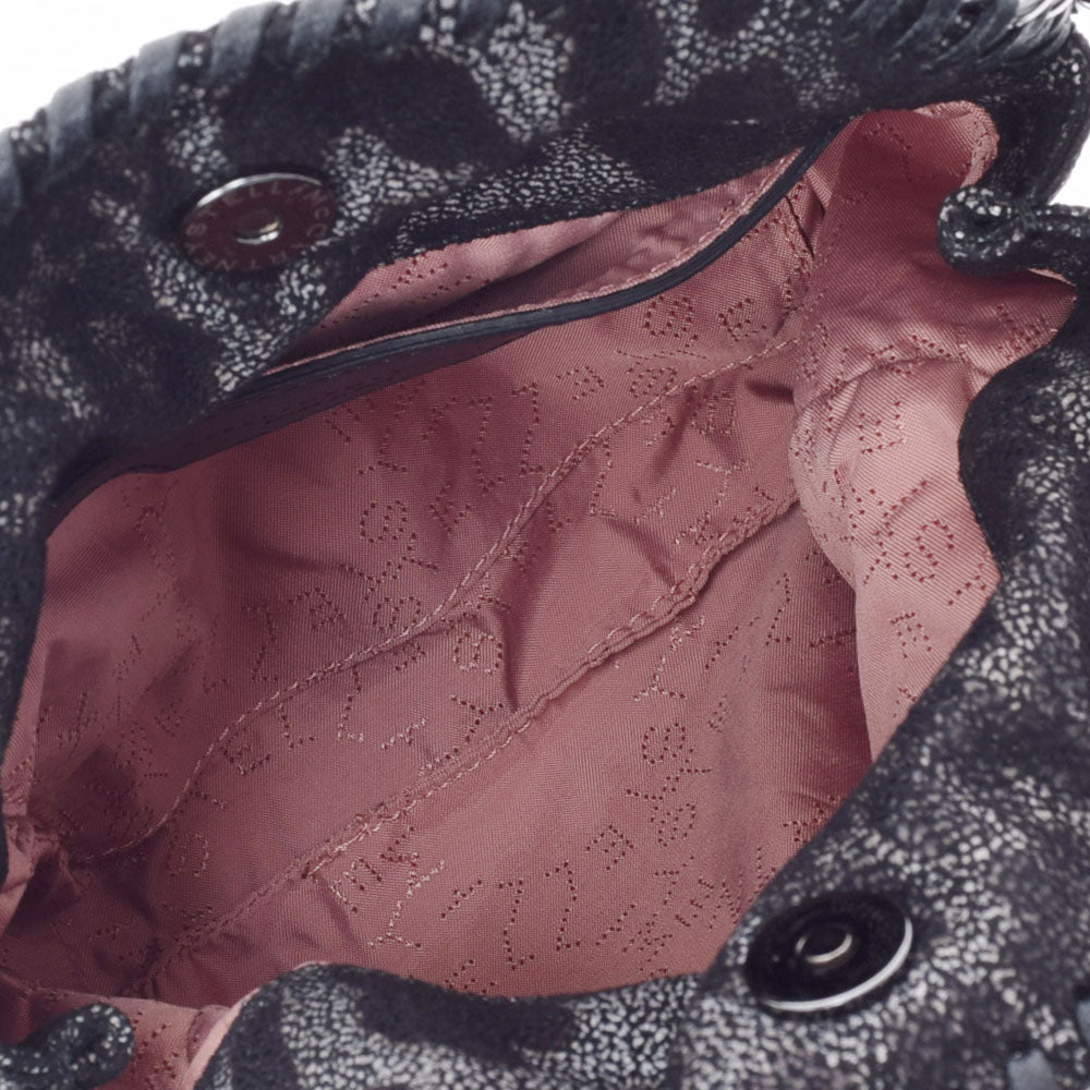 ステラマッカートニーファラベラミニ 黒/グレー シルバー金具