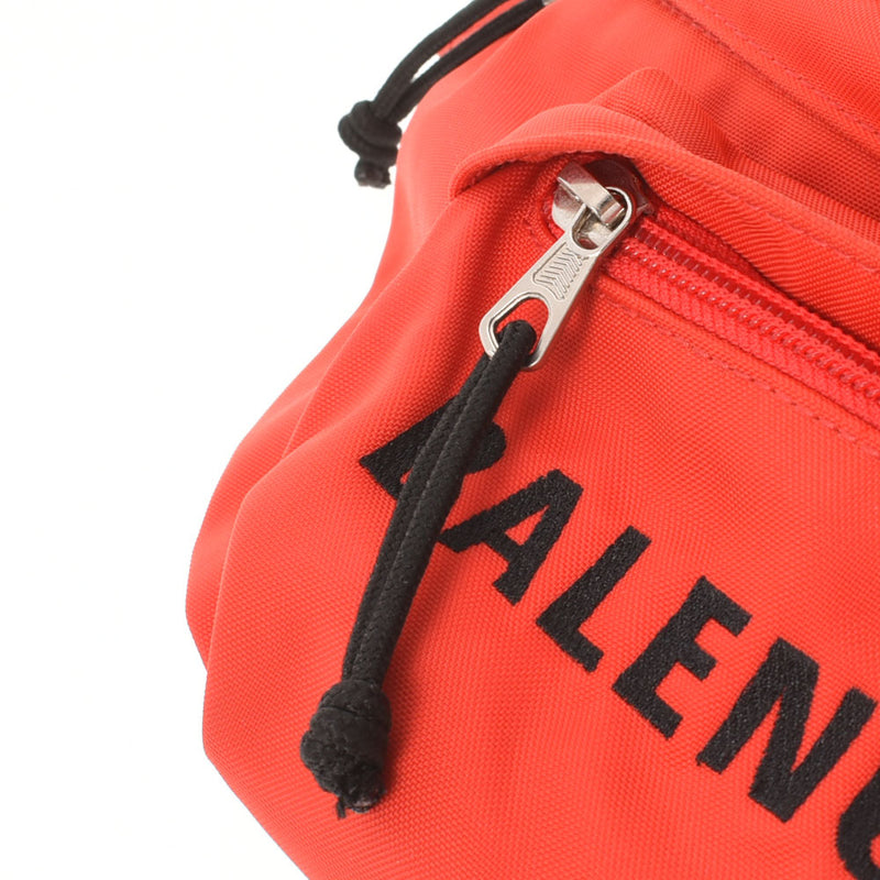 BALENCIAGA Balenciaga Red/Black 533009 Unisex Nylon Body Bag New Used Ginzo