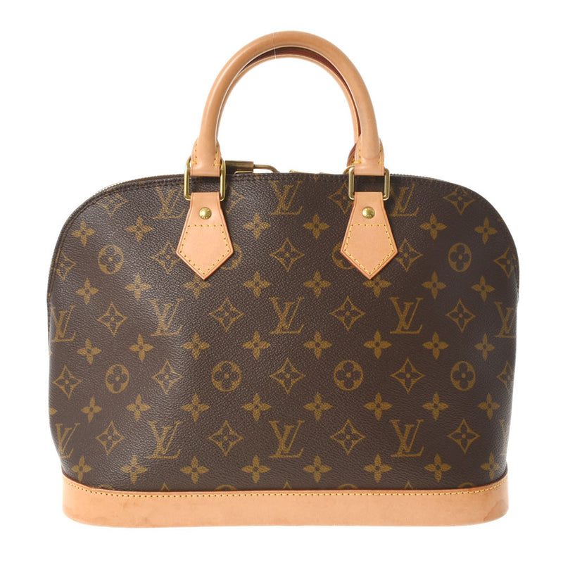 LOUIS VUITTON Louis Vuitton Monogram Alma Brown M51130 Ladies Monogram Canvas Handbag AB Rank Used Ginzo