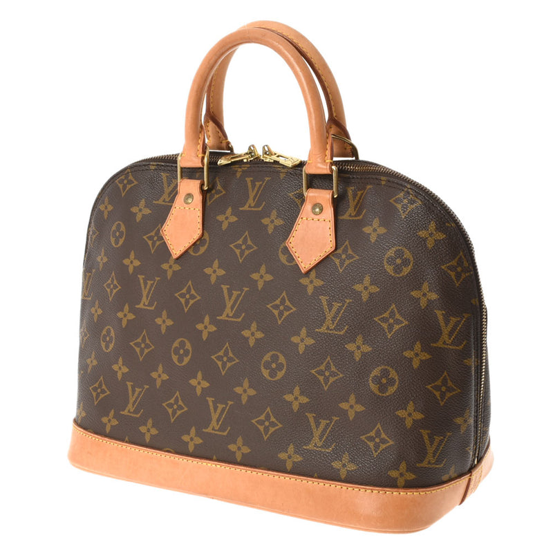 LOUIS VUITTON Louis Vuitton Monogram Alma Brown M51130 Ladies Monogram Canvas Handbag B Rank Used Ginzo