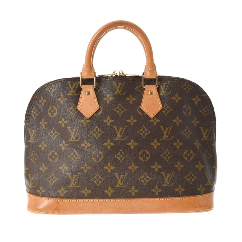 LOUIS VUITTON Louis Vuitton Monogram Alma Brown M51130 Ladies Monogram Canvas Handbag B Rank Used Ginzo