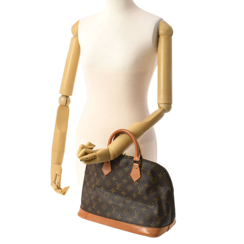 LOUIS VUITTON Louis Vuitton Monogram Alma Brown M51130 Ladies Monogram Canvas Handbag B Rank Used Ginzo